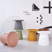ArtissIn Coffee Table Mushroom Nordic Round Small Side Table 50CM