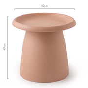 ArtissIn Coffee Table Mushroom Nordic Round Small Side Table 50CM