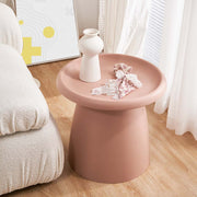 ArtissIn Coffee Table Mushroom Nordic Round Small Side Table 50CM