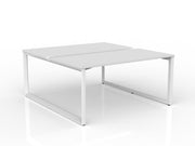 Anvil 2-User Double Sided Workspace 1500mm x 750mm White White Powdercoat