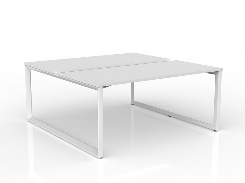 Anvil 2-User Double Sided Workspace 1600mm x 750mm White White Powdercoat