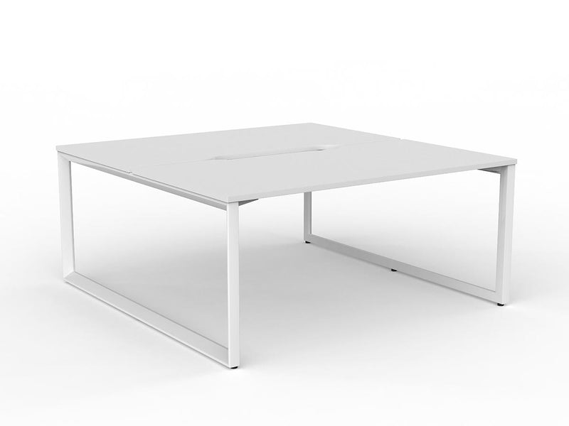 Anvil 2-User Double Sided Workspace 1600mm x 800mm White White Powdercoat