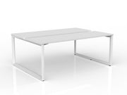 Anvil 2-User Double Sided Workspace 1800mm x 600mm White White Powdercoat
