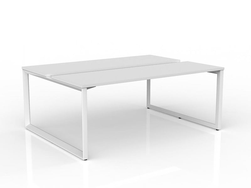 Anvil 2-User Double Sided Workspace 1800mm x 600mm White White Powdercoat