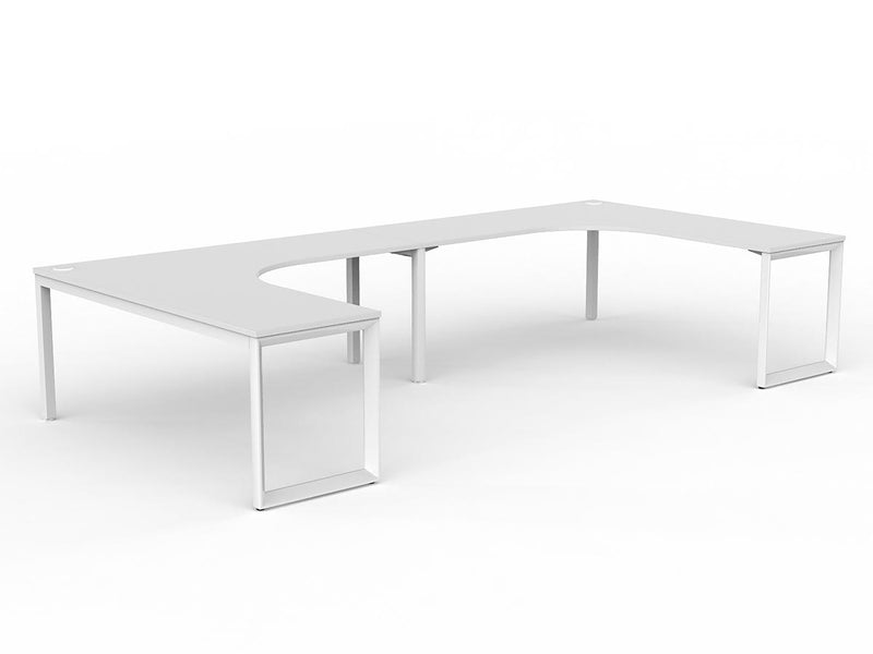 Anvil 2-User 90° Workspace 1800mm x 1800mm x 600mm White White Powdercoat