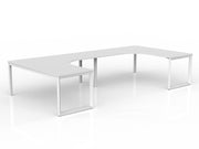 Anvil 2-User 90° Workspace 1800mm x 1800mm x 750mm White White Powdercoat