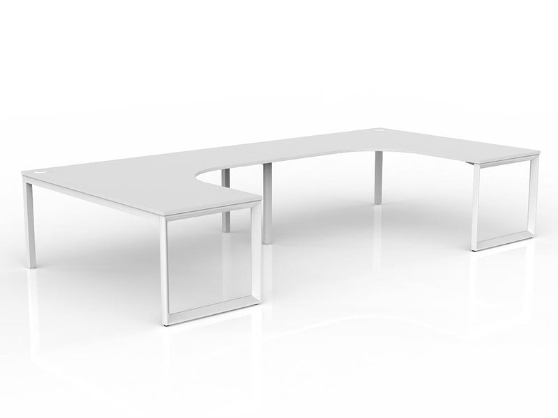 Anvil 2-User 90° Workspace 1800mm x 1800mm x 750mm White White Powdercoat