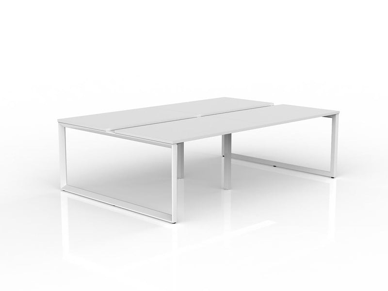 Anvil 4-User Double Sided Workspace 1200mm x 750mm White White Powdercoat