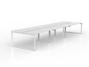 Anvil 6-User Double Sided Workspace 1600mm x 600mm White White Powdercoat