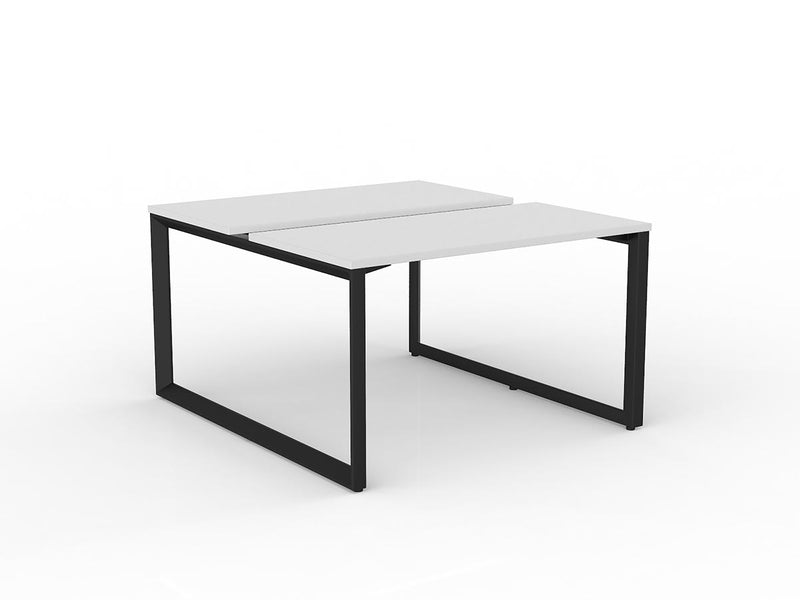 Anvil 2-User Double Sided Workspace 1200mm x 600mm White Black Powdercoat