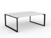 Anvil 2-User Double Sided Workspace 1800mm x 600mm White Black Powdercoat
