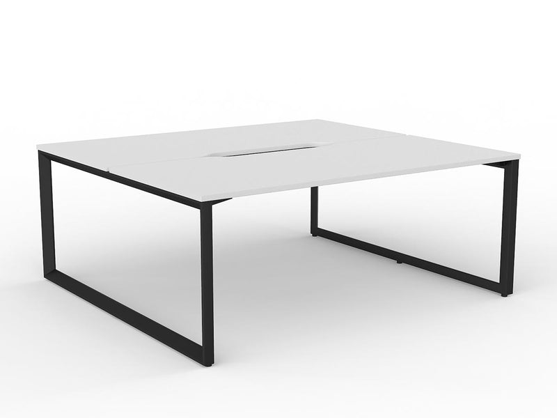 Anvil 2-User Double Sided Workspace 1800mm x 800mm White Black Powdercoat