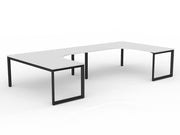 Anvil 2-User 90° Workspace 1800mm x 1800mm x 750mm White Black Powdercoat