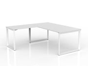 Anvil Desk with Return 1800mm x 900 900mm x 600mm White White Left Hand