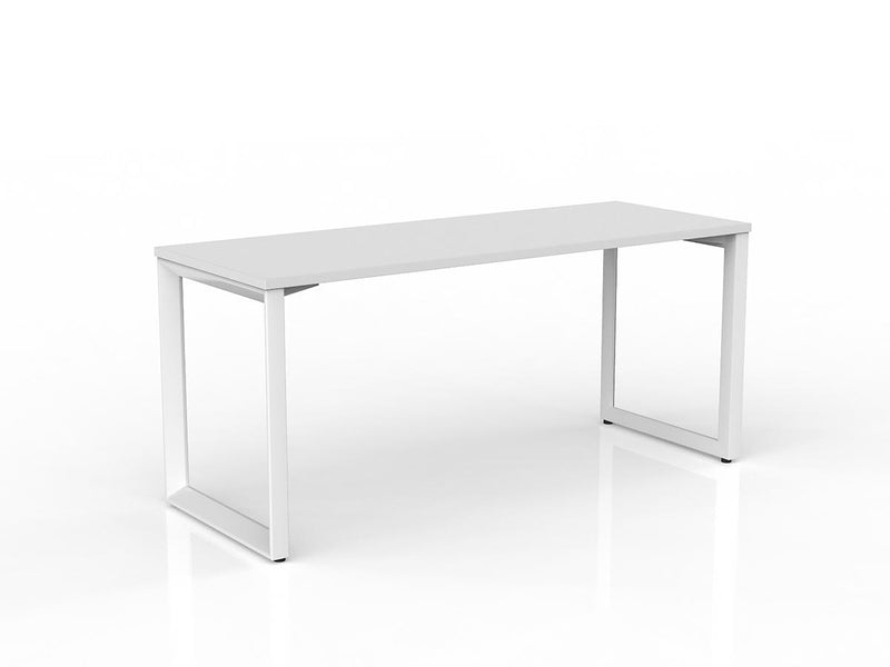 Anvil Straight Desk 1600mm x 600mm White White Powdercoat
