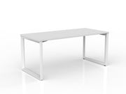 Anvil Straight Desk 1600mm x 750mm White White Powdercoat