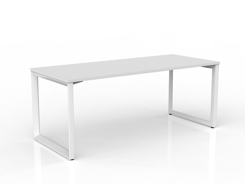 Anvil Straight Desk 1800mm x 600mm White White Powdercoat