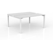 Axis 2-User Double Sided Workspace 1500mmX600mm White White Powdercoat
