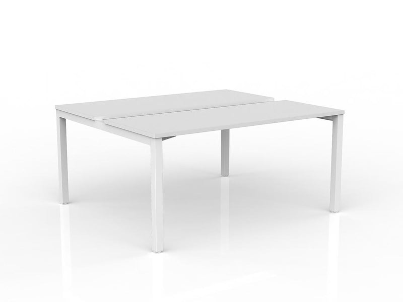 Axis 2-User Double Sided Workspace 1500mmX600mm White White Powdercoat