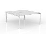 Axis 2-User Double Sided Workspace 1500mmX750mm White White Powdercoat
