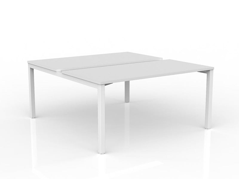 Axis 2-User Double Sided Workspace 1500mmX750mm White White Powdercoat