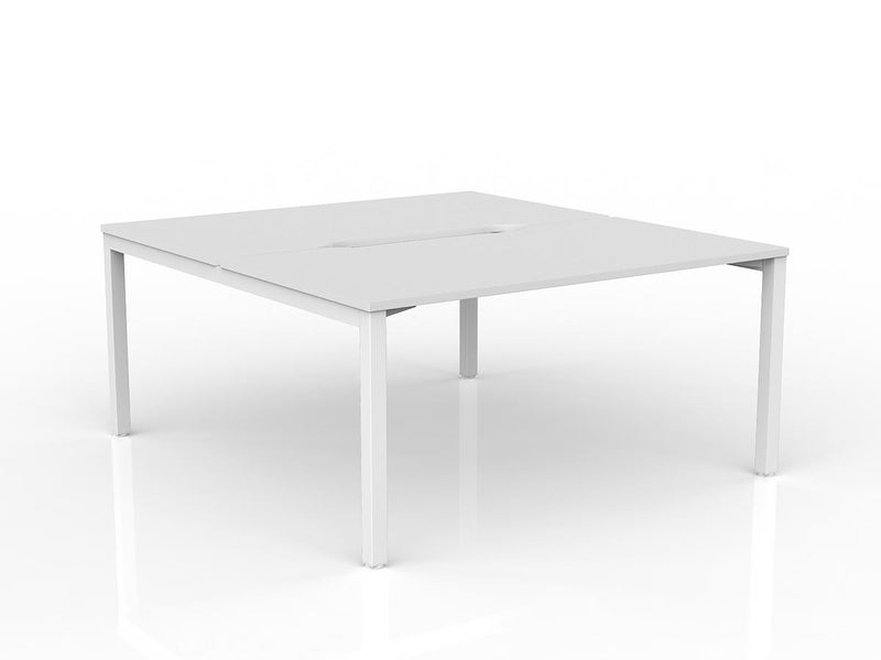 Axis 2-User Double Sided Workspace 1500mmX800mm White White Powdercoat