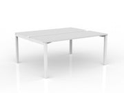 Axis 2-User Double Sided Workspace 1600mmX600mm White White Powdercoat