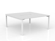 Axis 2-User Double Sided Workspace 1600mmX800mm White White Powdercoat