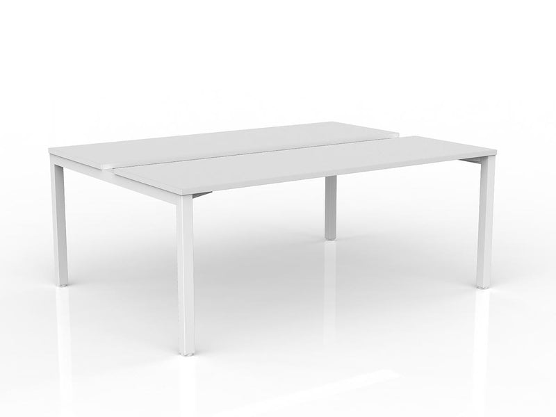 Axis 2-User Double Sided Workspace 1800mmX600mm White White Powdercoat