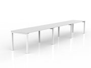 Axis 3-User Workspace 1600mmX750mm White White Powdercoat