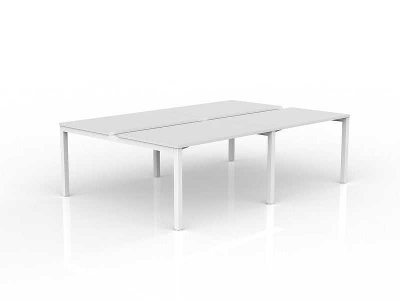 Axis 4-User Double Sided Workspace 1200mmX750mm White White Powdercoat