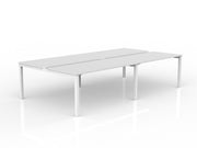 Axis 4-User Double Sided Workspace 1500mmX750mm White White Powdercoat