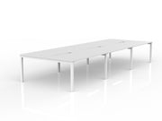 Axis 6-User Double Sided Workspace 1500mmX800mm White White Powdercoat