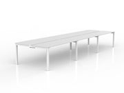 Axis 6-User Double Sided Workspace 1600mmX600mm White White Powdercoat