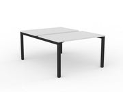 Axis 2-User Double Sided Workspace 1200mmX750mm White Black Powdercoat
