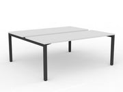 Axis 2-User Double Sided Workspace 1800mmX750mm White Black Powdercoat