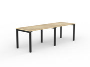 Axis 2-User Workspace 1200mmX750mm Natural Oak Black Powdercoat