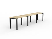 Axis 3-User Workspace 1200mmX600mm Natural Oak Black Powdercoat