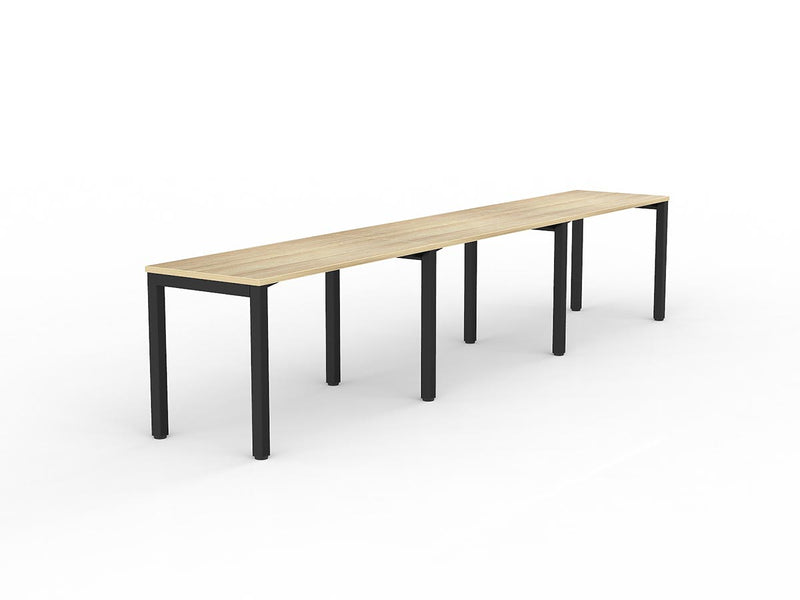 Axis 3-User Workspace 1200mmX600mm Natural Oak Black Powdercoat