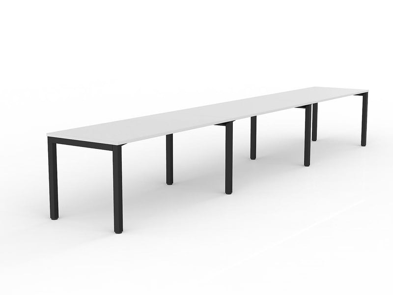 Axis 3-User Workspace 1600mmX750mm White Black Powdercoat