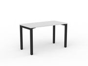 Axis Straight Desk 1200mmX600mm White Black Powdercoat