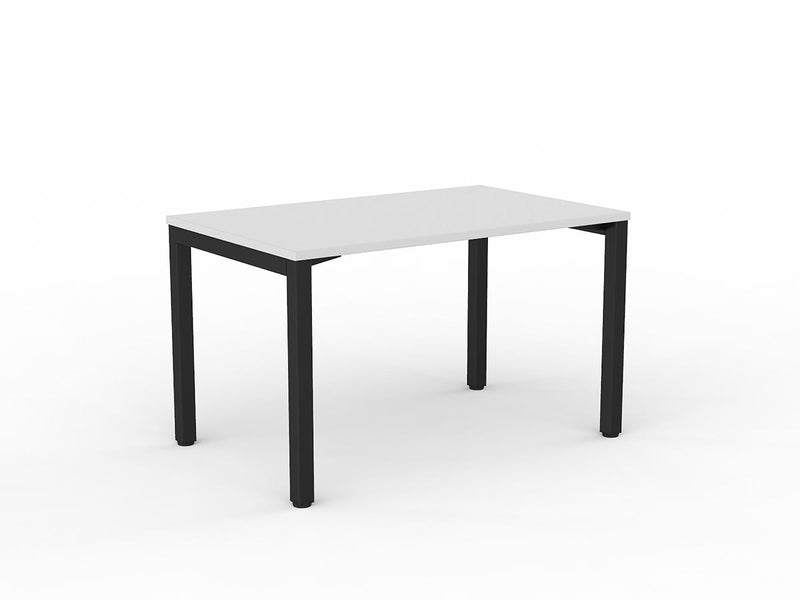 Axis Straight Desk 1200mmX750mm White Black Powdercoat