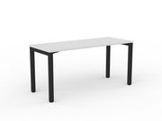 Axis Straight Desk 1500mmX600mm White Black Powdercoat