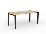 Axis Straight Desk 1500mmX750mm Natural Oak Black Powdercoat