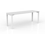 Axis Straight Desk 1800mmX600mm White White Powdercoat