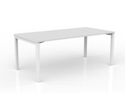 Axis Straight Desk 1800mmX900mm White White Powdercoat