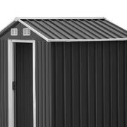 Giantz 1.25 x 1.95m Steel Garden Shed - Grey