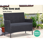Gardeon Garden Furniture Outdoor Lounge Setting Wicker Sofa Patio Storage Cover