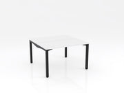 Axis Stretch Double Sided Desk 1200mmX600mm White Black Powdercoat