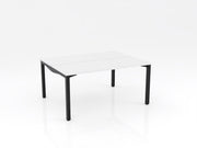Axis Stretch Double Sided Desk White Black Powdercoat